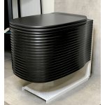 Eto Ub Miska WC Wisząca z deską wolnoopadającą Czarny mat 00729108+00759008