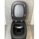 Eto Ub Miska WC Wisząca z deską wolnoopadającą Czarny mat 00729108+00759008