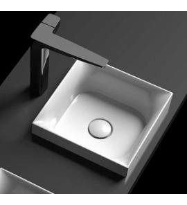 Eto Ulm Umywalka Wpuszczana w blat 33x33 cm biała 01819101