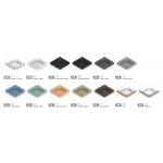 Eto Ulm Umywalka wpuszczana w blat 33x33 cm Acqua Matt 01819105