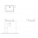 Eto Zazu Umywalka ścienna 50x36 cm Biały 02119101