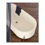 Ex.T Stand Wanna Wolnostojąca 160x70 cm na stelażu złotym EXTSTAND