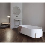 Ex.T Stand Wanna Wolnostojąca 160x70 cm na stelażu złotym EXTSTAND