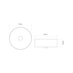 Excellent Ovia 35 Umywalka ceramiczna nablatowa ∅ 37 cm Biały CEAC.2501.WH W MAGZAYNIE!!