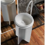 Falper Controstampo Umywalka wolnostojąca 46x46xh84 cm biały mat WA7B0