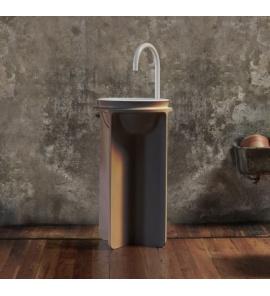 Falper Controstampo Umywalka wolnostojąca 46x46xh84 cm corten WA7CO