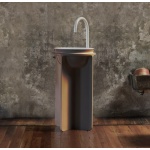 Falper Controstampo Umywalka wolnostojąca 46x46xh84 cm corten WA7CO