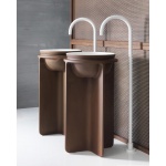 Falper Controstampo Umywalka wolnostojąca 46x46xh84 cm corten WA7CO