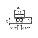 Fantini Element Montażowy Podtynkowy 44 00 P404A