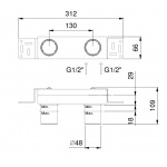 Fantini Element Montażowy Podtynkowy 44 00 M011A