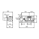 Fantini Element Montażowy Podtynkowy 19 00 D273A