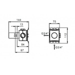 Fantini Element Montażowy Podtynkowy 19 00 D291A