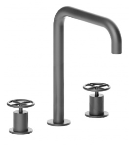  Fantini Fontane Bianche Bateria Umywalkowa 3-otworowa matt gun metal 47 P5 P007W