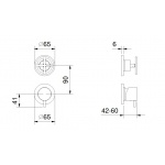 Fantini Fontane Bianche Bateria Wannowo-natryskowa Podtynkowa matt gun metal 47 P5 P085B