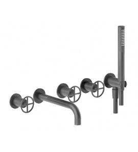  Fantini Fontane Bianche Bateria Wannowo-natryskowa Podtynkowa matt gun metal 47 P5 P019B