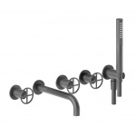  Fantini Fontane Bianche Bateria Wannowo-natryskowa Podtynkowa matt gun metal 47 P5 P019B