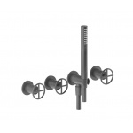  Fantini Fontane Bianche Bateria Wannowo-natryskowa Podtynkowa matt gun metal 47 P5 P017B