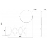 Fantini Fontane Bianche Lustro Powiększające matt gun metal 47 P5 P404C