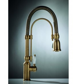 Fima Bateria Zlewozmywakowa jednouchwytowa retro postarzany brąz F7030BR