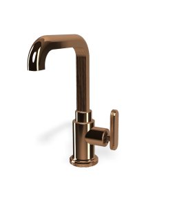   Fima Carlo Frattini Park Lane Bateria umywalkowa z korkiem klik klak amber bronze F1321LZL