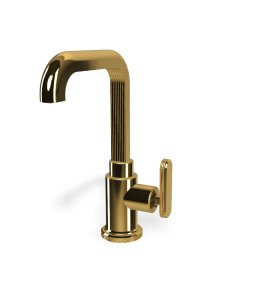   Fima Carlo Frattini Park Lane Bateria umywalkowa z korkiem klik klak gold F1321LOR