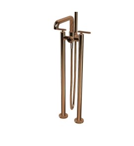  Fima Carlo Frattini Park Lane Bateria wannowa wolnostojąca podtynkowa ze słuchawką i wężem element zewnętrzny amber bronze F1304/4ZL