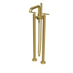  Fima Carlo Frattini Park Lane Bateria wannowa wolnostojąca podtynkowa ze słuchawką i wężem element zewnętrzny brushed gold F1304/4OS