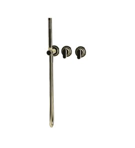  Fima Carlo Frattini Park Lane Bateria wannowa/prysznicowa podtynkowa z zestawem prysznicowym element zewnętrzny champagne F1319WX8HL