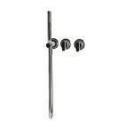  Fima Carlo Frattini Park Lane Bateria wannowa/prysznicowa podtynkowa z zestawem prysznicowym element zewnętrzny nickel lucido F1319WX8LN