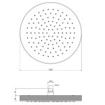  Fima Carlo Frattini Park Lane Deszczownica Ø32,5 chrom F1140/2CR