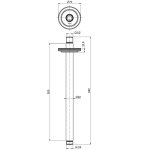  Fima Carlo Frattini Park Lane Ramię sufitowe 30 cm 1/2” chrom F1386CR