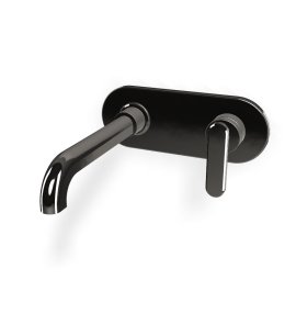 Fima Carlo Frattini Park Lane Bateria umywalkowa podtynkowa z korkiem klik klak element zewnętrzny black chrome F1301WLX5CN