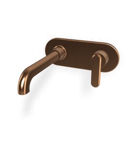 Fima Carlo Frattini Park Lane Bateria umywalkowa podtynkowa z korkiem klik klak element zewnętrzny brushed bronze F1301WLX5ZS