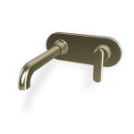 Fima Carlo Frattini Park Lane Bateria umywalkowa podtynkowa z korkiem klik klak element zewnętrzny brushed champagne F1301WLX5HS