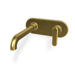 Fima Carlo Frattini Park Lane Bateria umywalkowa podtynkowa z korkiem klik klak element zewnętrzny brushed gold F1301WLX5OS