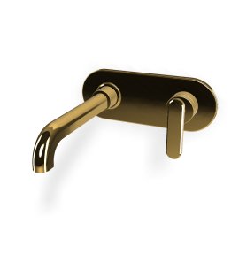 Fima Carlo Frattini Park Lane Bateria umywalkowa podtynkowa z korkiem klik klak element zewnętrzny gold F1301WLX5OR