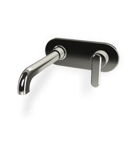 Fima Carlo Frattini Park Lane Bateria umywalkowa podtynkowa z korkiem klik klak element zewnętrzny nickel lucido F1301WLX5LN