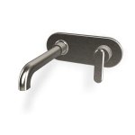 Fima Carlo Frattini Park Lane Bateria umywalkowa podtynkowa z korkiem klik klak element zewnętrzny brushed nickel F1301WLX5SN