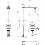 Fima Carlo Frattini Slide Bateria umywalkowa z korkiem klik klak inox F5801LINOX