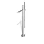 Fima Carlo Frattini Slide Bateria wannowa wolnostojąca podtynkowa ze słuchawką i wężem element zewnętrzny inox F5804/6INOX