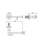 Fima Carlo Frattini Slide Uchwyt na papier inox F6895/1INOX