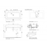 Flaminia Acquagrande Umywalka ścienna/stawiana na blat 100x55 cm biała 5051