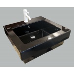      Flaminia Acquagrande Umywalka półwpuszczana w blat 60x55 cm czarna 5052/INCNER WIELKA WYPRZEDAŻ!!