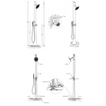 Flaminia Albero Zestaw natryskowy stojący chrom AB238/C