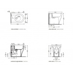 Flaminia App Bidet Stojący 36x54 cm Fango AP217FAN