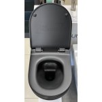 Flaminia App Deska sedesowa wolnoopadająca slim Carbon Czarny Mat QKCW09CAR 