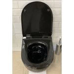 Flaminia App Deska sedesowa wolnoopadająca slim Czarny Połysk QKCW09NER