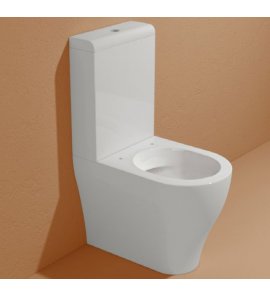 Flaminia App Miska WC Stojąca bez kołnierza 58 x 36 cm Biały AP116G