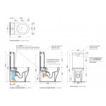 Flaminia App Miska WC Stojąca bez kołnierza 58 x 36 cm Biały AP116G