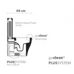 Flaminia App Miska WC Stojąca bez kołnierza 58x36 cm Argilla AP116GARG